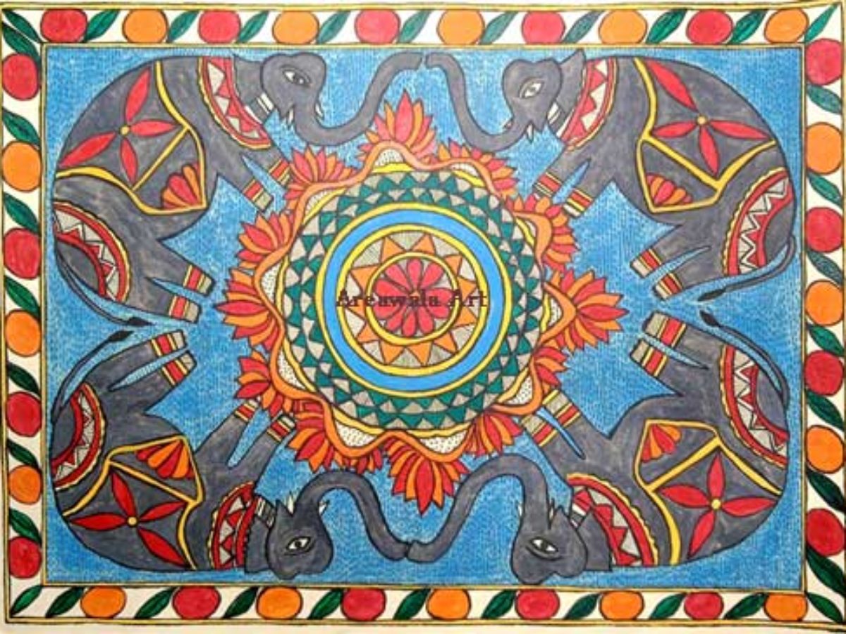 mithila painting aripan