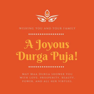04Happy Durga Puja Greeting Card